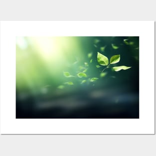 Leaf Air Nature Serene Tranquil Peaceful Posters and Art